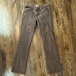 Pixelated 90s Vintage Brown Jeans